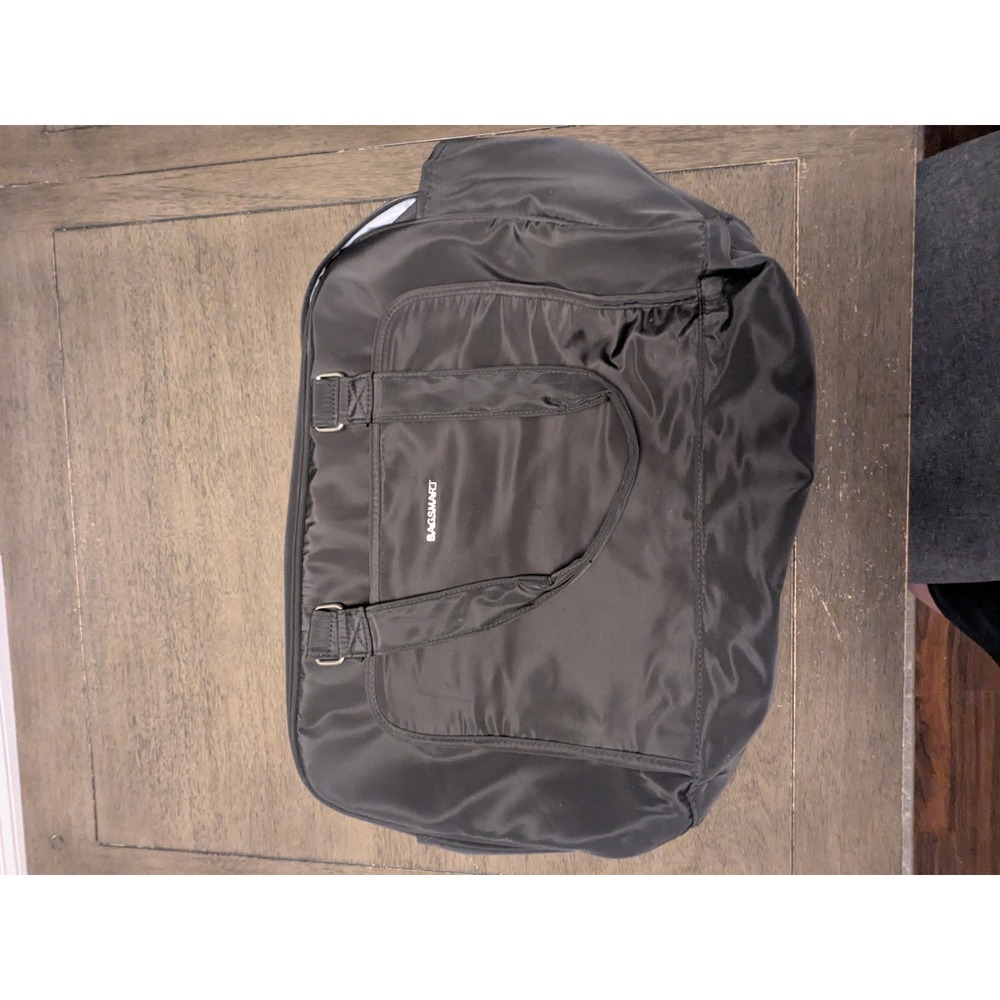 Bagsmart Black Nylon Laptop Travel Bag Multi-Compartment Briefcase TrolleySleeve